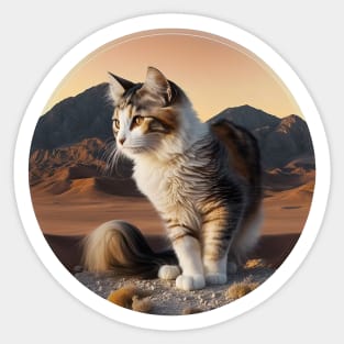 Unique Round Cat Designs: A Collection for Feline Lovers Sticker